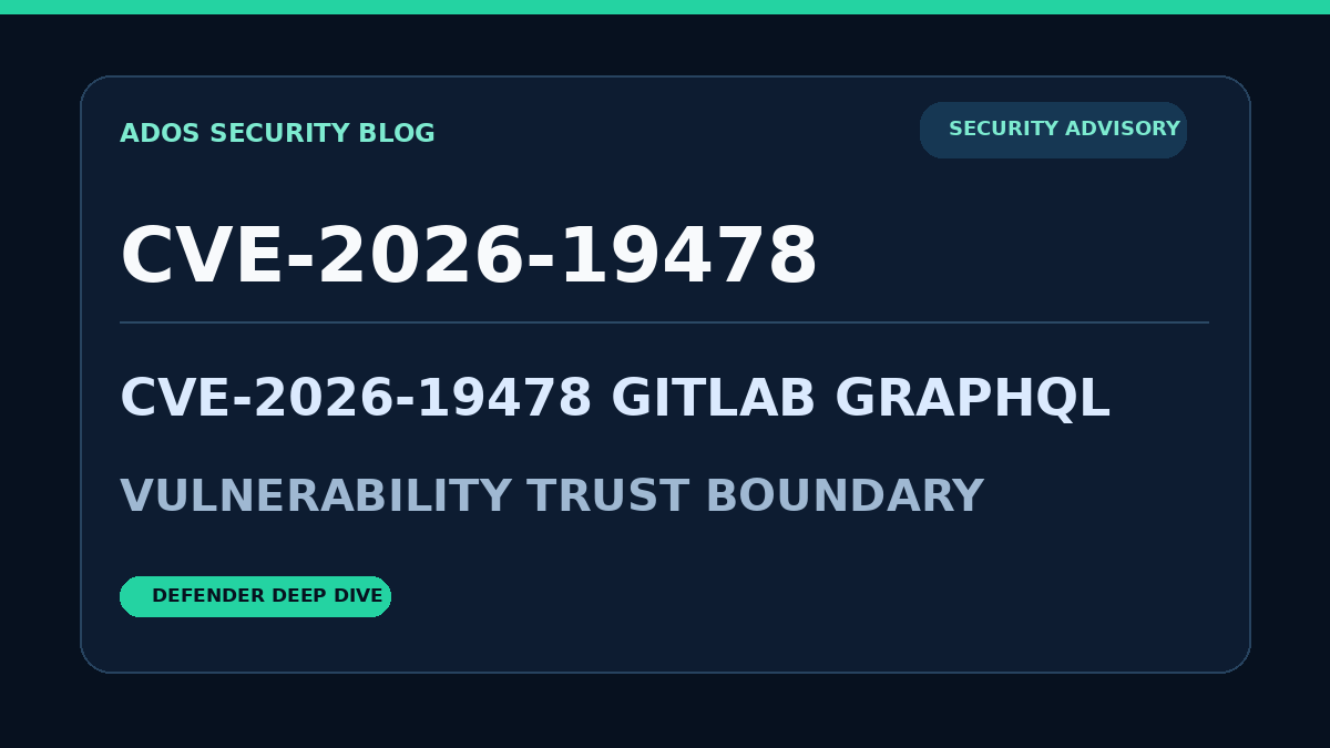 CVE-2026-19478: GitLab GraphQL RCE 취약점